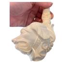 Hand-Carved Meerschaum Pipe with Decorative Case