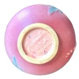 Pair of Roseville Pottery Vases Pink and Blue Floral Pattern