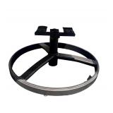 Set of 2 Outdoor Swivel Patio Chairs with Cushioned Seats