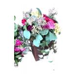 Floral Decor Set with Wreath and Arrangements in Planters