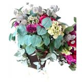 Floral Decor Set with Wreath and Arrangements in Planters