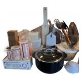 Pampered Chef Kitchenware Collection with Baking, Cutting, and Storage Tools