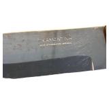 Set of 7 Tramontina Stainless Steel Steak Knives with Wooden Handles