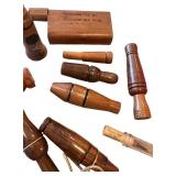 Collection of Vintage Duck Calls Handcrafted and Branded