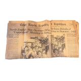 Collection of Antique Newspapers and Newspaper Clippings 1860s Cedar Rapids Republican & More