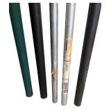 Collection of 5 Fishing Rod Tubes and Storage Cases