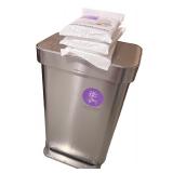 Simplehuman Stainless Steel Sensor Trash Can with 3 Refill Packs