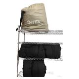 Intex Air Mattress with Carry Bag and 2 Black Sleeping Bags