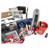 Large Household Miscellaneous Lot with Tools, Electronics, and Small Appliances