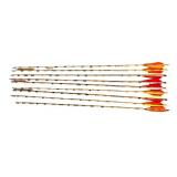 Set of 9 Easton Gamegetter II Camouflage Aluminum Arrows with Feather Fletching
