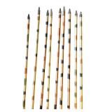 Set of 9 Easton Gamegetter II Camouflage Aluminum Arrows with Feather Fletching