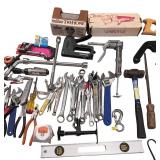 Large Assortment of Hand Tools and Hardware with Storage Case