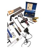 Large Assortment of Hand Tools and Hardware with Storage Case