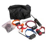 Set of Dog Training Collars with Remote Transmitters and Accessories