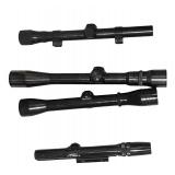 Set of 4 Rifle Scopes Assorted Brands and Models