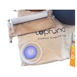 Topfund Crystal Singing Bowl Set with Carrying Case and Accessories