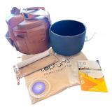 Topfund Crystal Singing Bowl Set with Carrying Case and Accessories