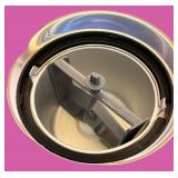 Cuisinart Stainless Steel Ice Cream Maker with Storage Containers and Manual