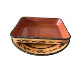 Furio Italy Hand Painted Ceramic Baking Dish and Serving Bowl Set