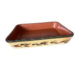 Furio Italy Hand Painted Ceramic Baking Dish and Serving Bowl Set