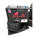 Electronics and Binoculars Lot with Sony VCR, Samsung DVD, Headphones, Team Pride Car Light