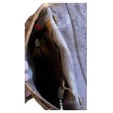 Vintage Tooled Leather Shoulder Bag and Leather Wallet