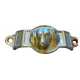 Vintage Cast Metal Dog Head Drawer Pull