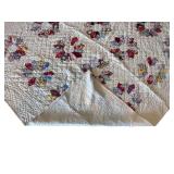 Vintage Handmade Patchwork Quilt with Dresden Plate Pattern