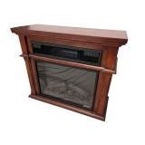 Duraflame Electric Fireplace Heater with Wooden Mantel