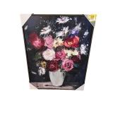 Framed Floral Bouquet Canvas Wall Art