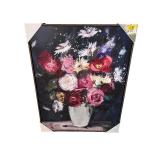 Framed Floral Bouquet Canvas Wall Art