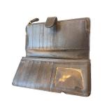 Coach Black Leather Wallet with Card Slots and ID Window