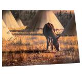 Lakota Village Art Print by James Hautman Signed and Numbered