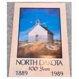 North Dakota 100 Years 1889-1989 Centennial Poster by Gary Miller