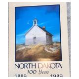 North Dakota 100 Years 1889-1989 Centennial Poster by Gary Miller