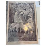 Set of 2 Antique Art Prints - 