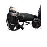 Canon AE-1 Film Camera with Zoom Lens, Chinon Lens, and Case