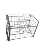 Set of 2 Metal Can Food Organizers with Adjustable Dividers