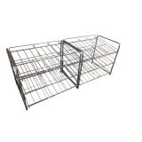 Set of 2 Metal Can Food Organizers with Adjustable Dividers