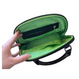 Wicked Black Patent Leather Embossed Handbag with Dust Bag