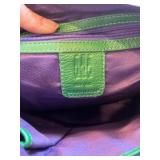 Group of GG Genuine Leather Crossbody Bag and Wallet with Colorful Accents