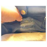 Coach Patchwork Black Leather Shoulder Bag with Adjustable Strap