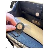 Coach Patchwork Black Leather Shoulder Bag with Adjustable Strap