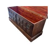 Lane Cedar Lined Wooden Chest with Panel Design