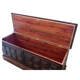 Lane Cedar Lined Wooden Chest with Panel Design