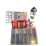 Large Watercolor Art Supplies Bundle with Paints, Pens, Books, and Accessories