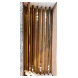 Set of 8 Traditional Wooden Arrows with Feather Fletching