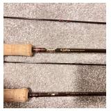 Lot of 2 Fenwick Caf Coho Graphite Fly Fishing Rods with Sleeves