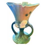 Roseville Pottery 946-5 Double Handled Vase with Floral Design