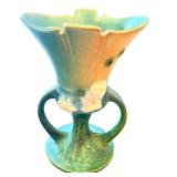 Roseville Pottery 946-5 Double Handled Vase with Floral Design